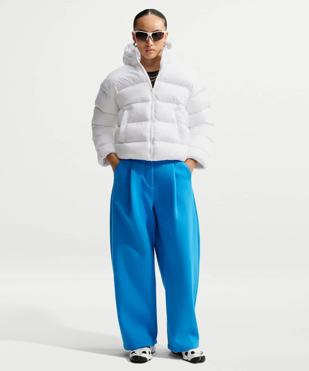 나이키(NIKE) 스포츠웨어 써마 핏 재킷 W - 화이트:퓨어 플래티넘 / IF5932-100