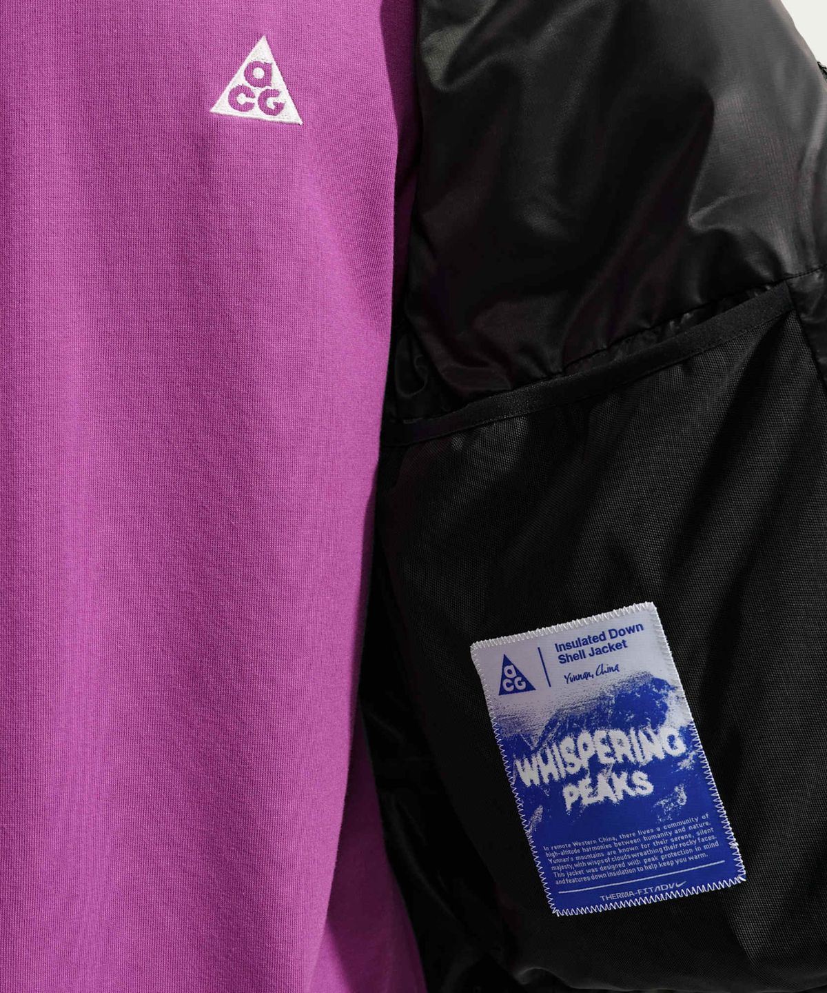 나이키(NIKE) ACG 위스퍼링 피크 써마 핏 ADV 재킷 M - 블랙:서밋 화이트 / IH1507-010