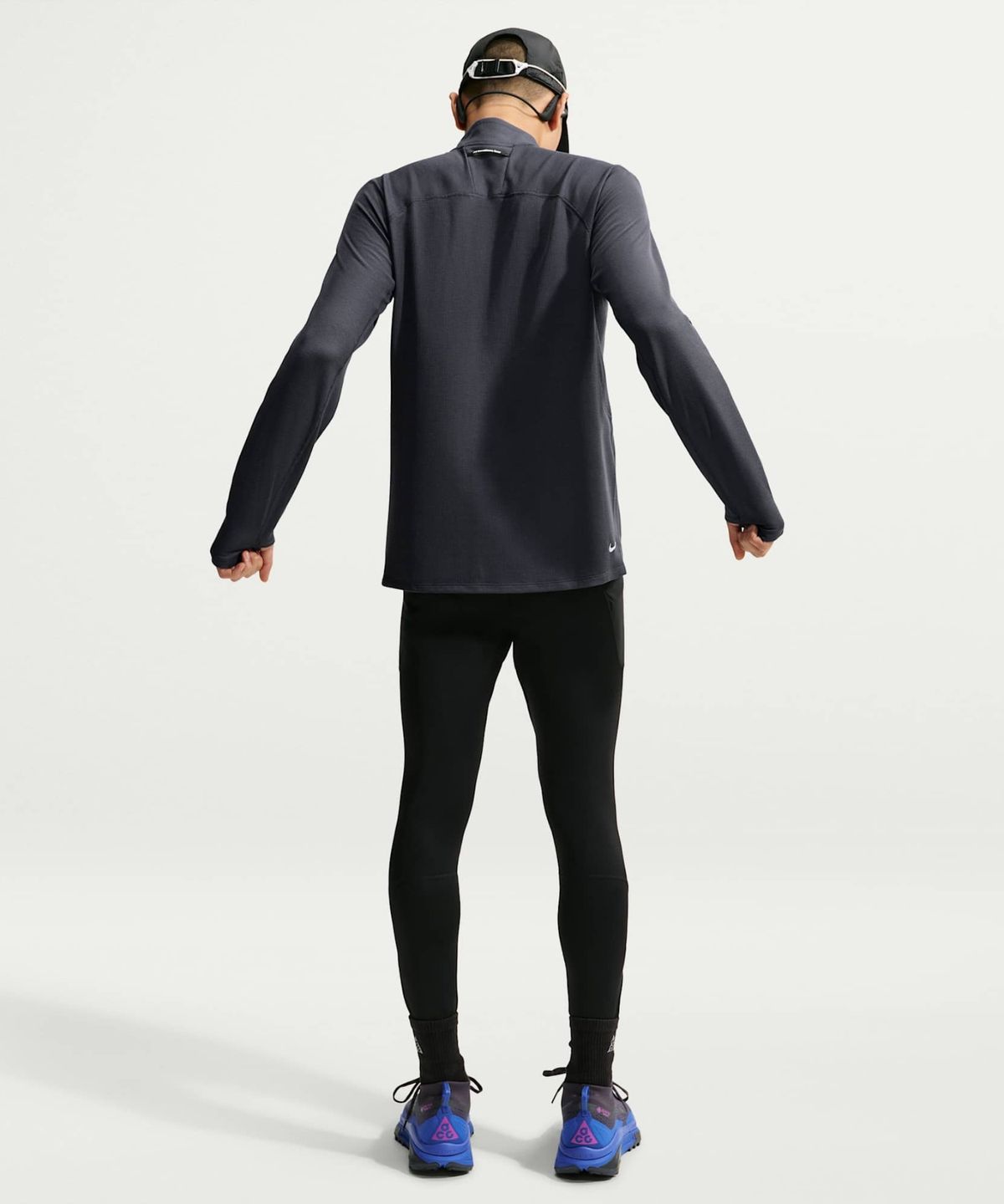 나이키(NIKE) ACG 드라이 핏 미드 레이어 쿼터집 트레일 러닝 탑 M - 그리드아이언:서밋 화이트 / IO9670-013