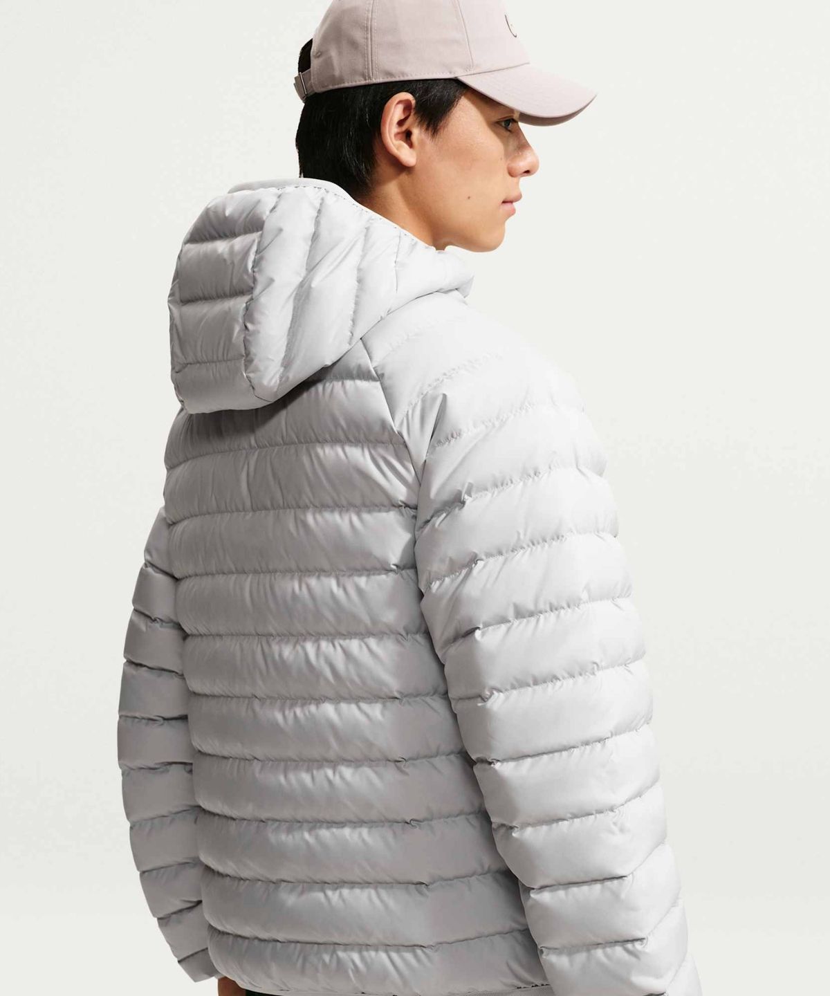 나이키(NIKE) 윈드러너 경량 다운 마이크로채널 재킷 M - 그레이 포그:화이트 / JA0742-097