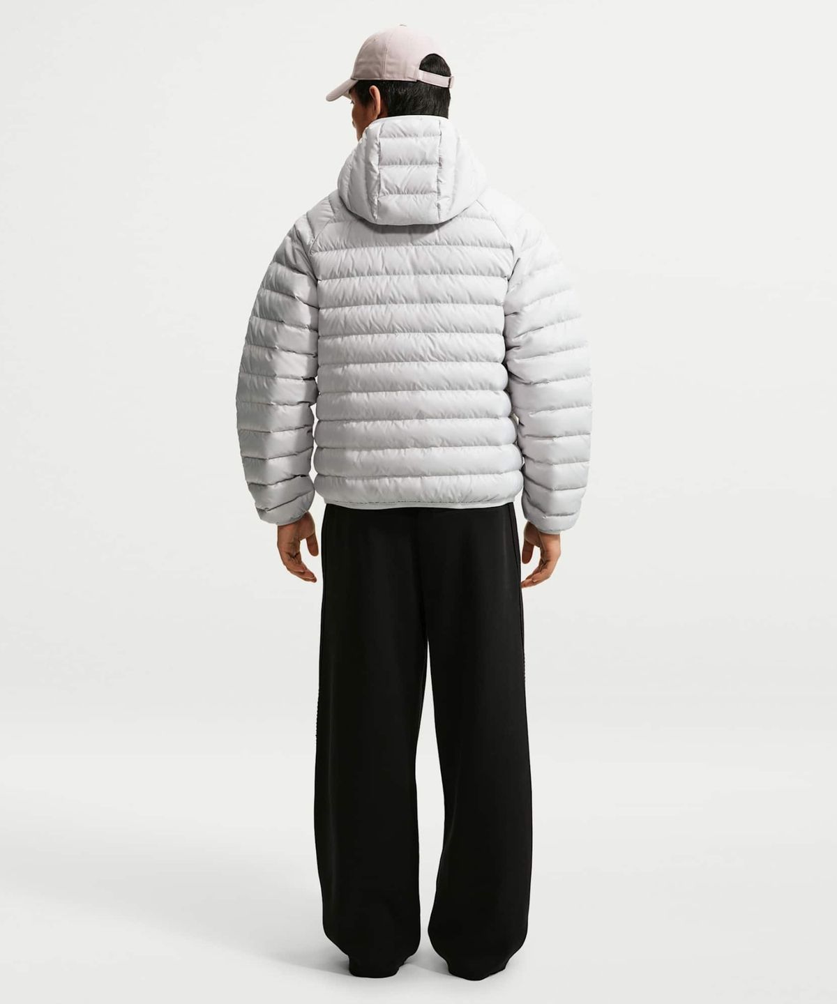 나이키(NIKE) 윈드러너 경량 다운 마이크로채널 재킷 M - 그레이 포그:화이트 / JA0742-097