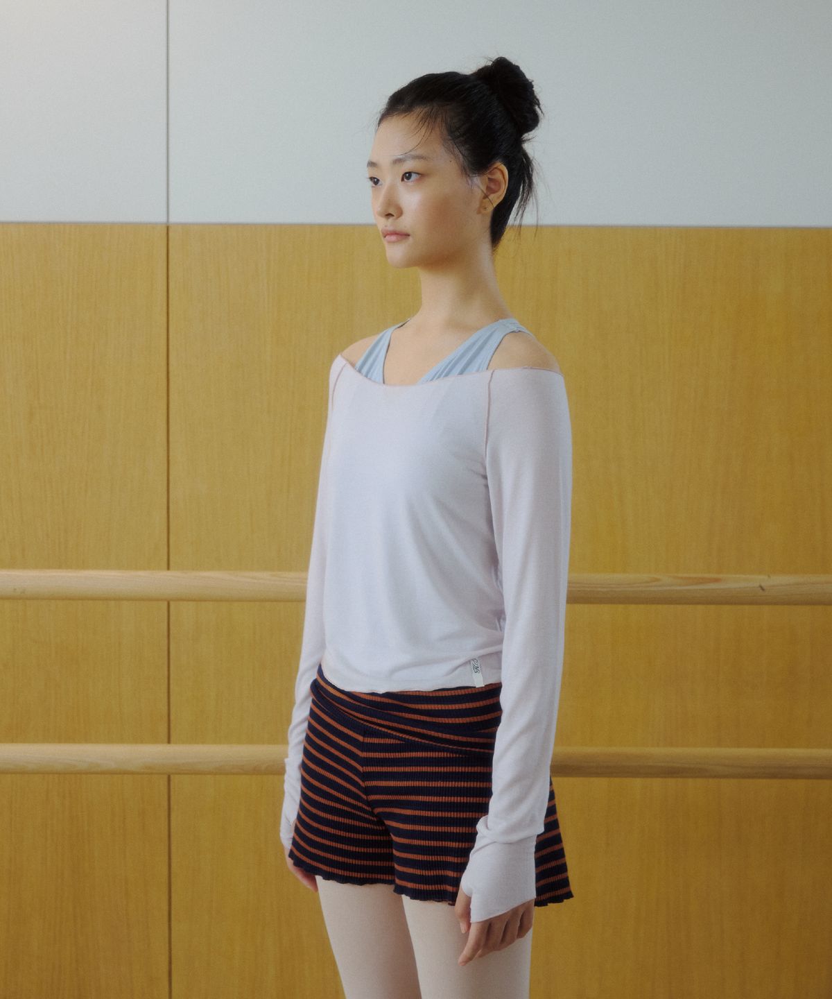 큐피도(KUPIDO) Ballet Off Warmer Tee _ Misty Mauve
