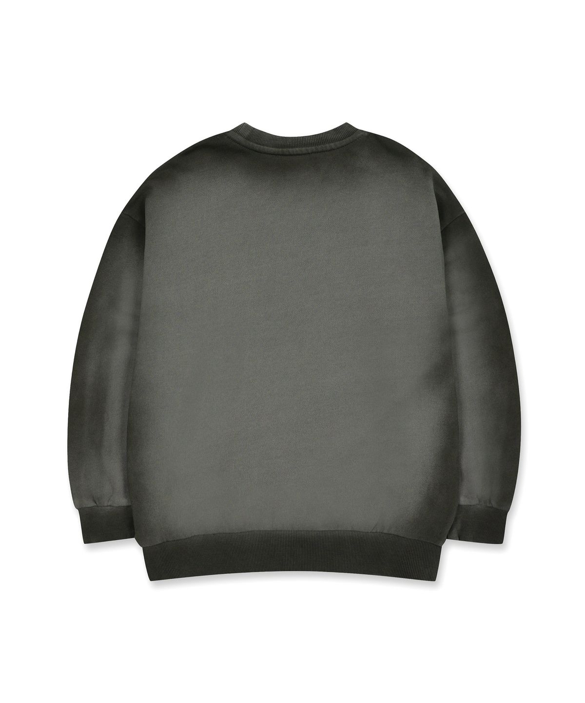 브라운브레스 키즈(BROWNBREATH KIDS) KIDS SPRAYED CRUSH TAG CREWNECK - DARK GREY