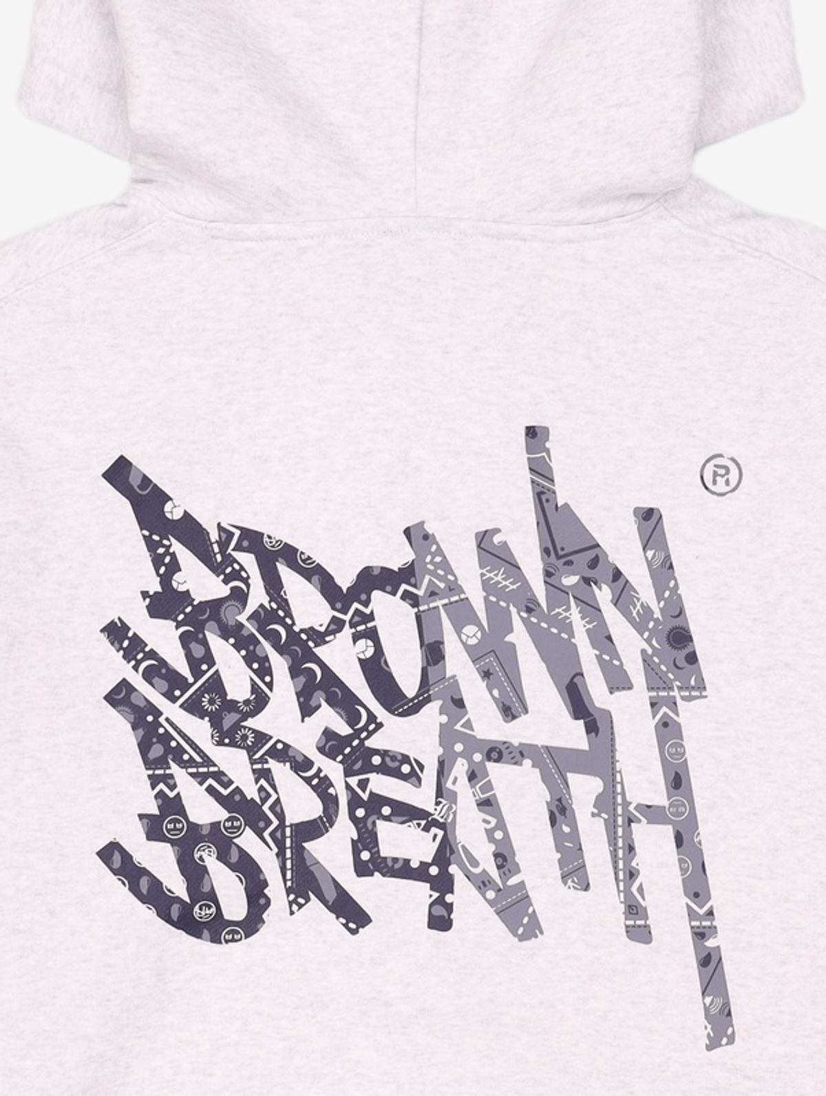 브라운브레스(BROWNBREATH) PAISLEY TAG HOODIE - ASH L