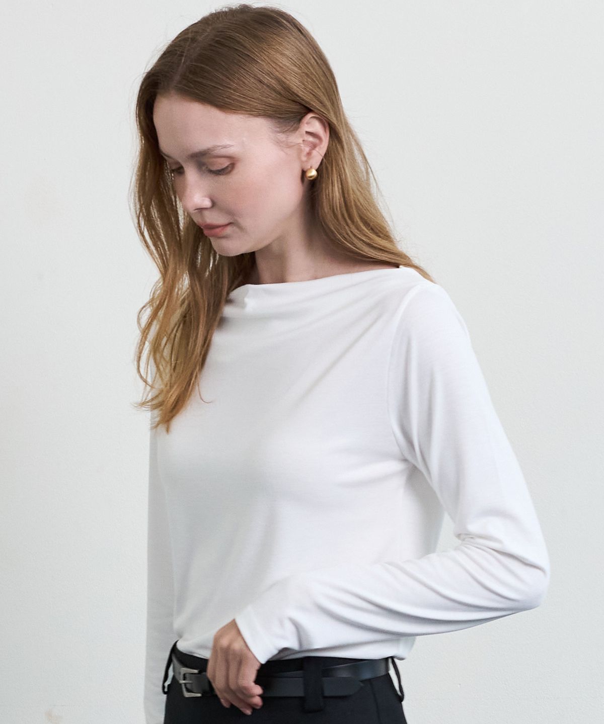 누토프(NUTOFFE) Carolyn Boat Neck_Ivory