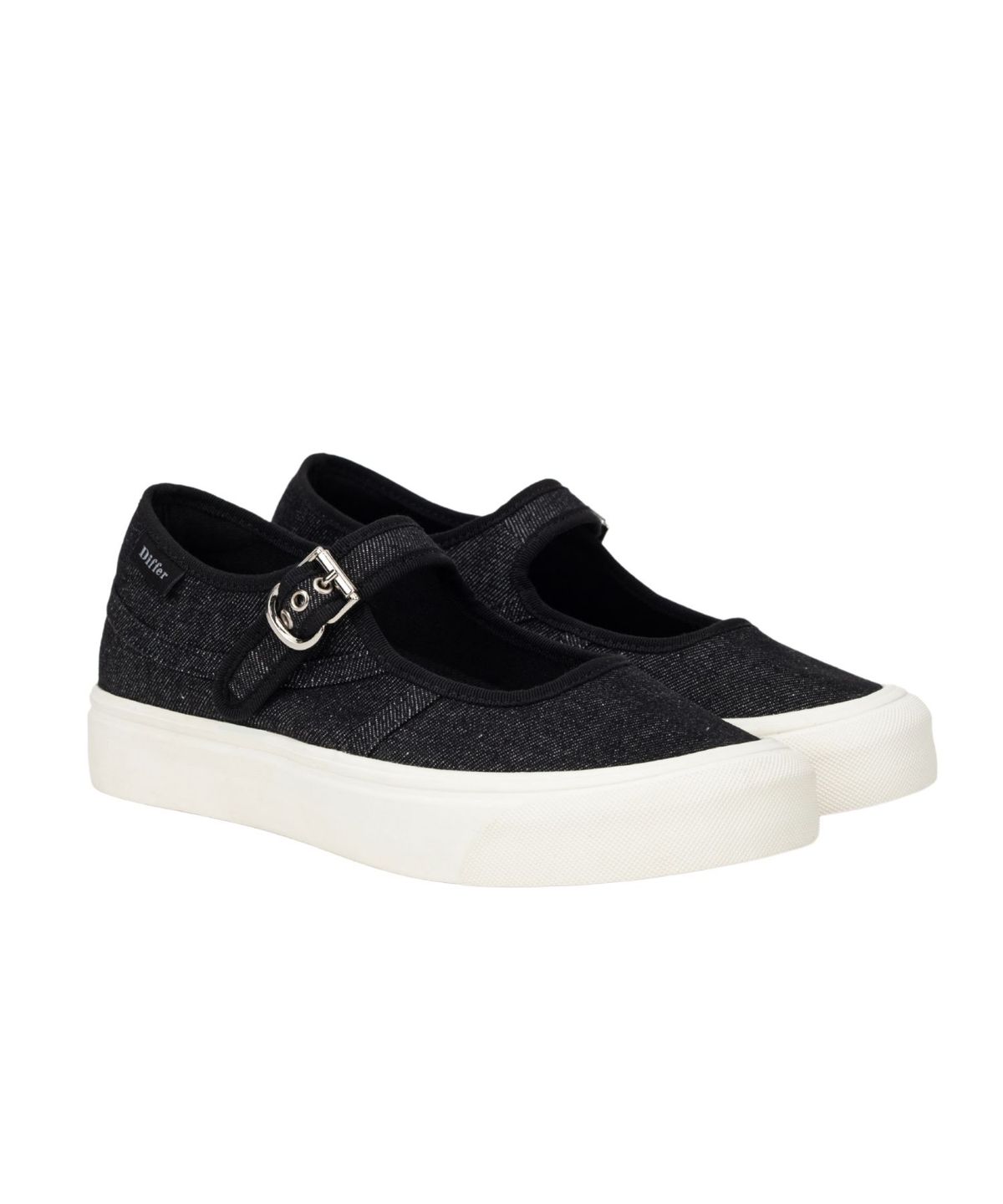디퍼슈(DIFFERSHOE) 디퍼 메이븐 메리제인 스니커즈 6CM [블랙 데님]
