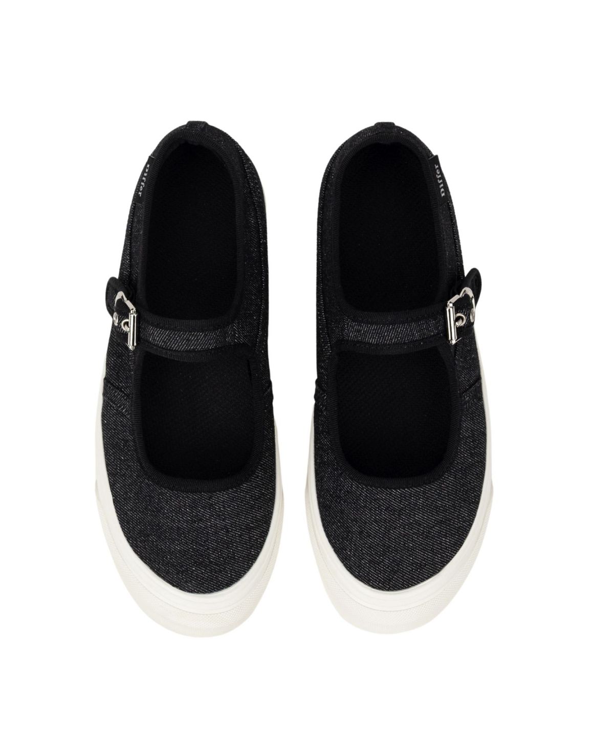 디퍼슈(DIFFERSHOE) 디퍼 메이븐 메리제인 스니커즈 6CM [블랙 데님]