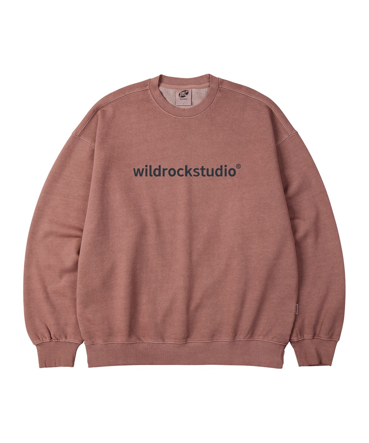 와일드락(WILDROCK) Standard Logo 피그먼트 오버핏 맨투맨_5 COL