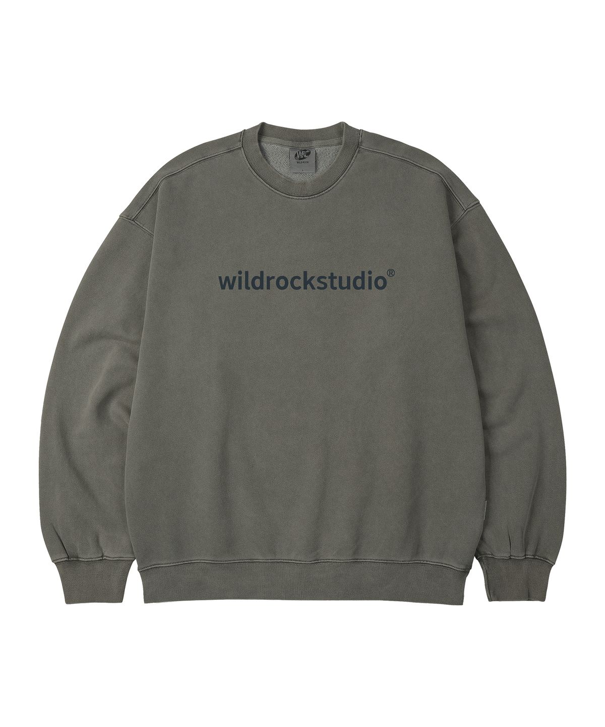 와일드락(WILDROCK) Standard Logo 피그먼트 오버핏 맨투맨_5 COL