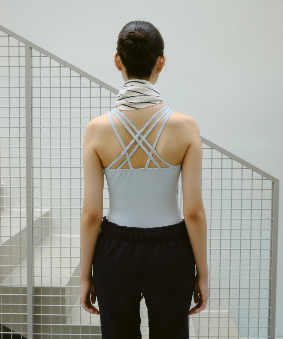 큐피도(KUPIDO) Melo Muffler _ Ivory Stripe