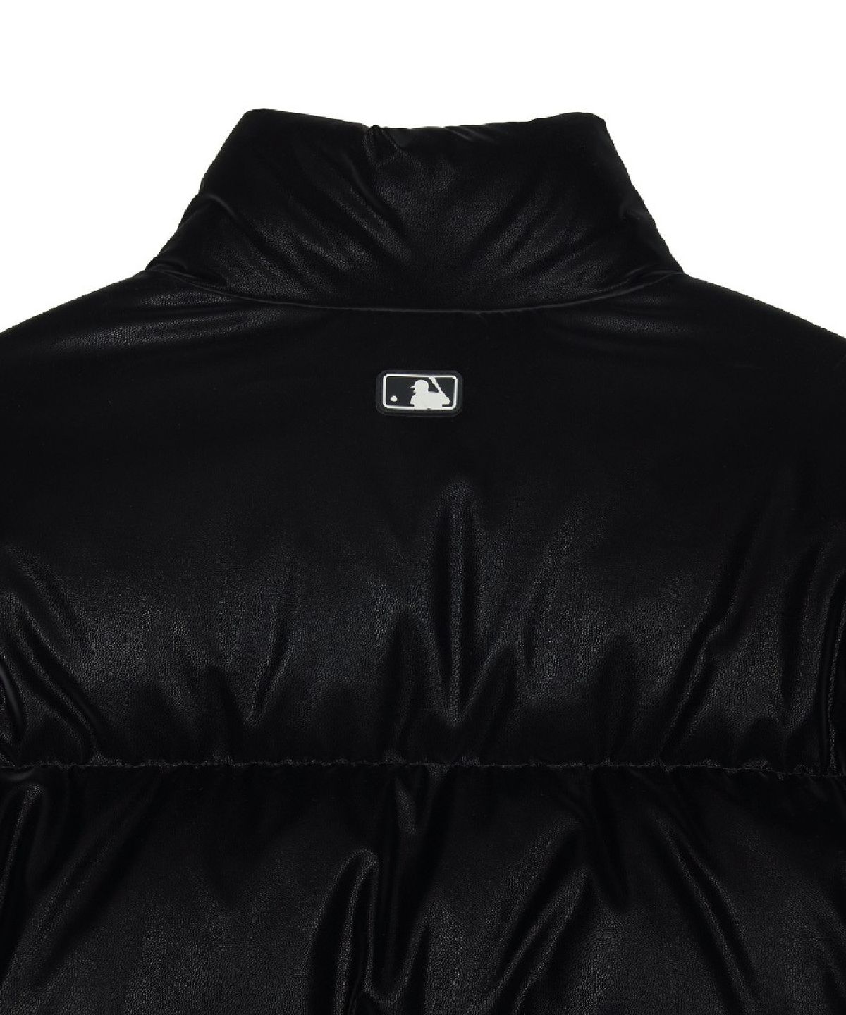 엠엘비(MLB) 여성 매트 유광 크롭패딩 LA (Black)