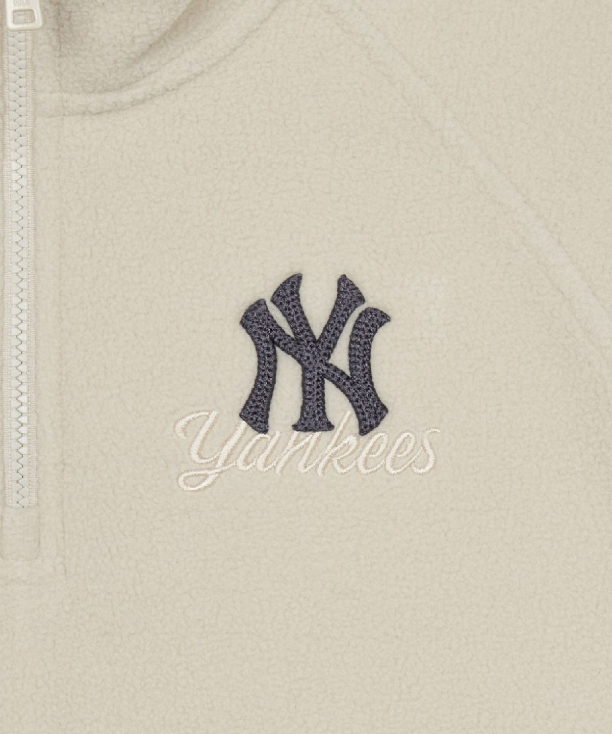 엠엘비(MLB) 여성 베이직 스포티브 플리스 반집업 맨투맨 NY (L.Sand)