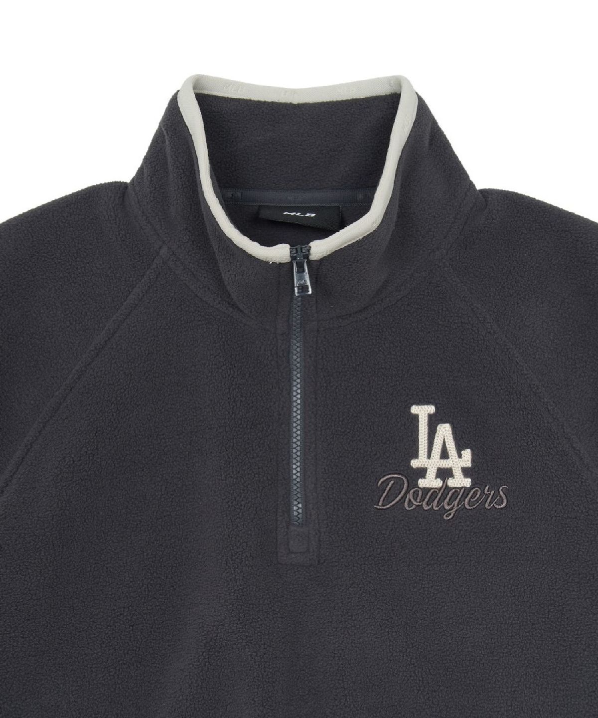 엠엘비(MLB) 여성 베이직 스포티브 플리스 반집업 맨투맨 LA (D.Charcoal Grey)