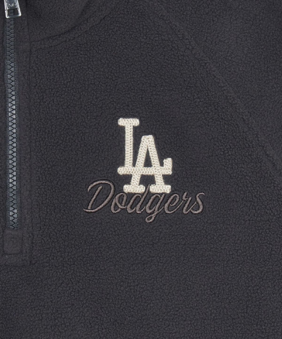 엠엘비(MLB) 여성 베이직 스포티브 플리스 반집업 맨투맨 LA (D.Charcoal Grey)