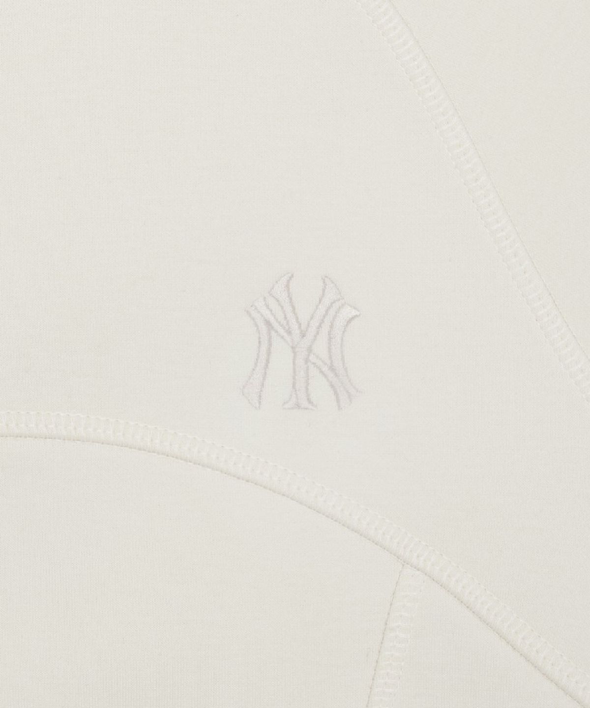 엠엘비(MLB) 여성 베이직 스포티브 절개 기모 후드집업 NY (Cream)