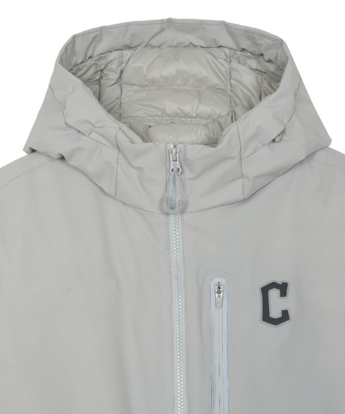 엠엘비(MLB) 고프코어 후드 경량 패딩 CLE (Ptn.Grey)