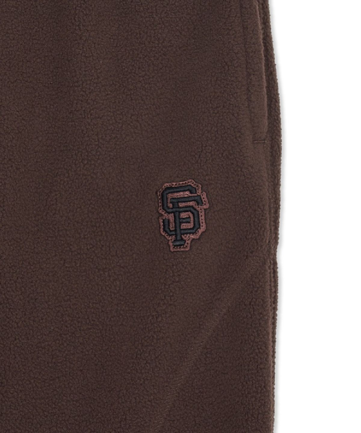 엠엘비(MLB) 베이직 스몰로고 플리스 스티치 와이드 팬츠 SF (D.Brown)