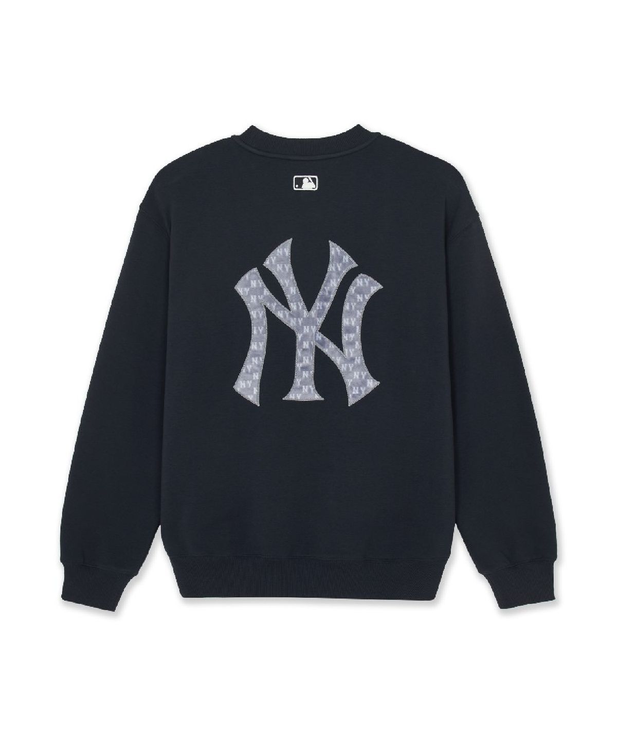 엠엘비(MLB) 모노그램 빈티지 빅럭스 기모 맨투맨 NY (Black)
