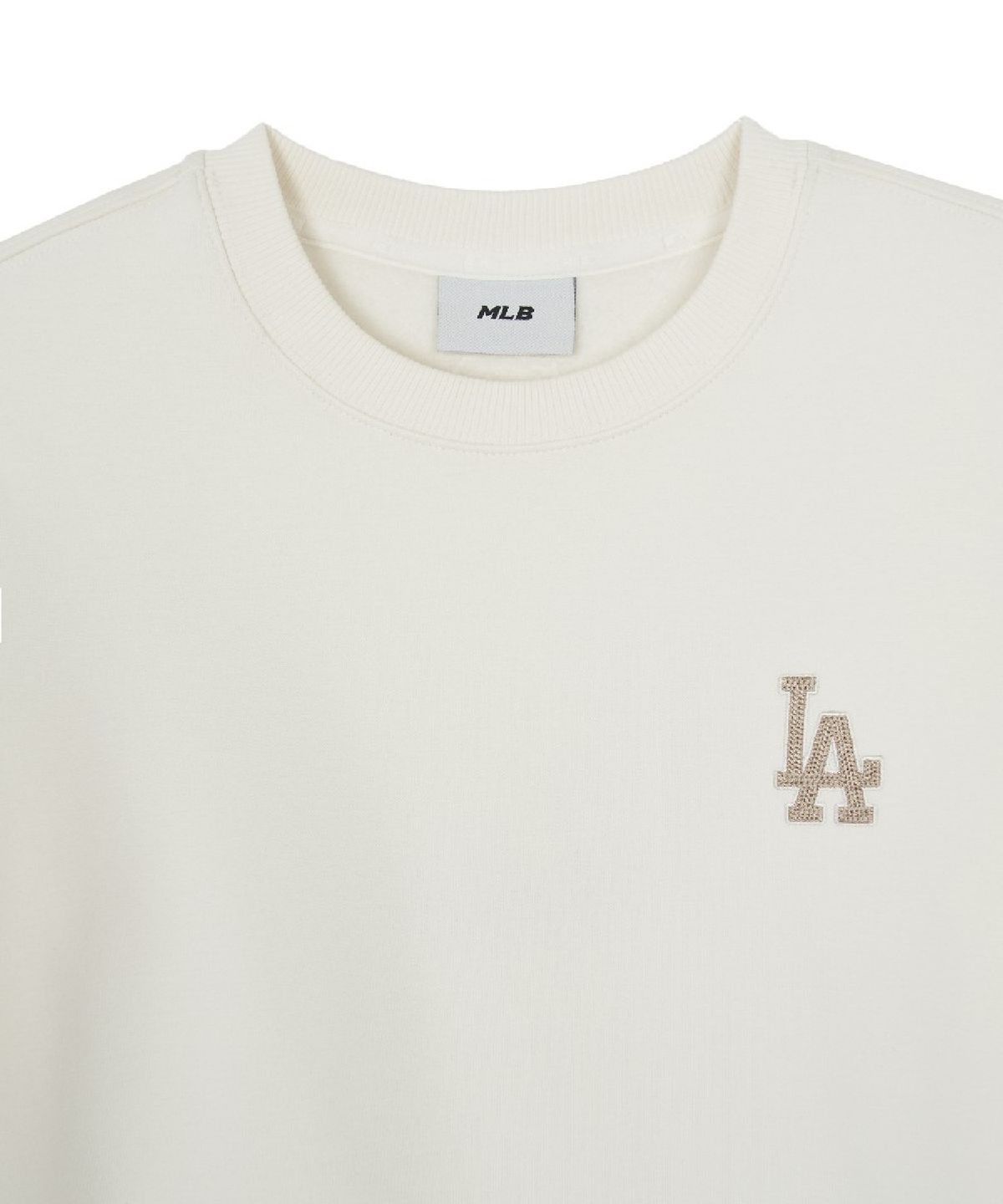 엠엘비(MLB) 모노그램 빈티지 빅럭스 기모 맨투맨 LA (Cream)