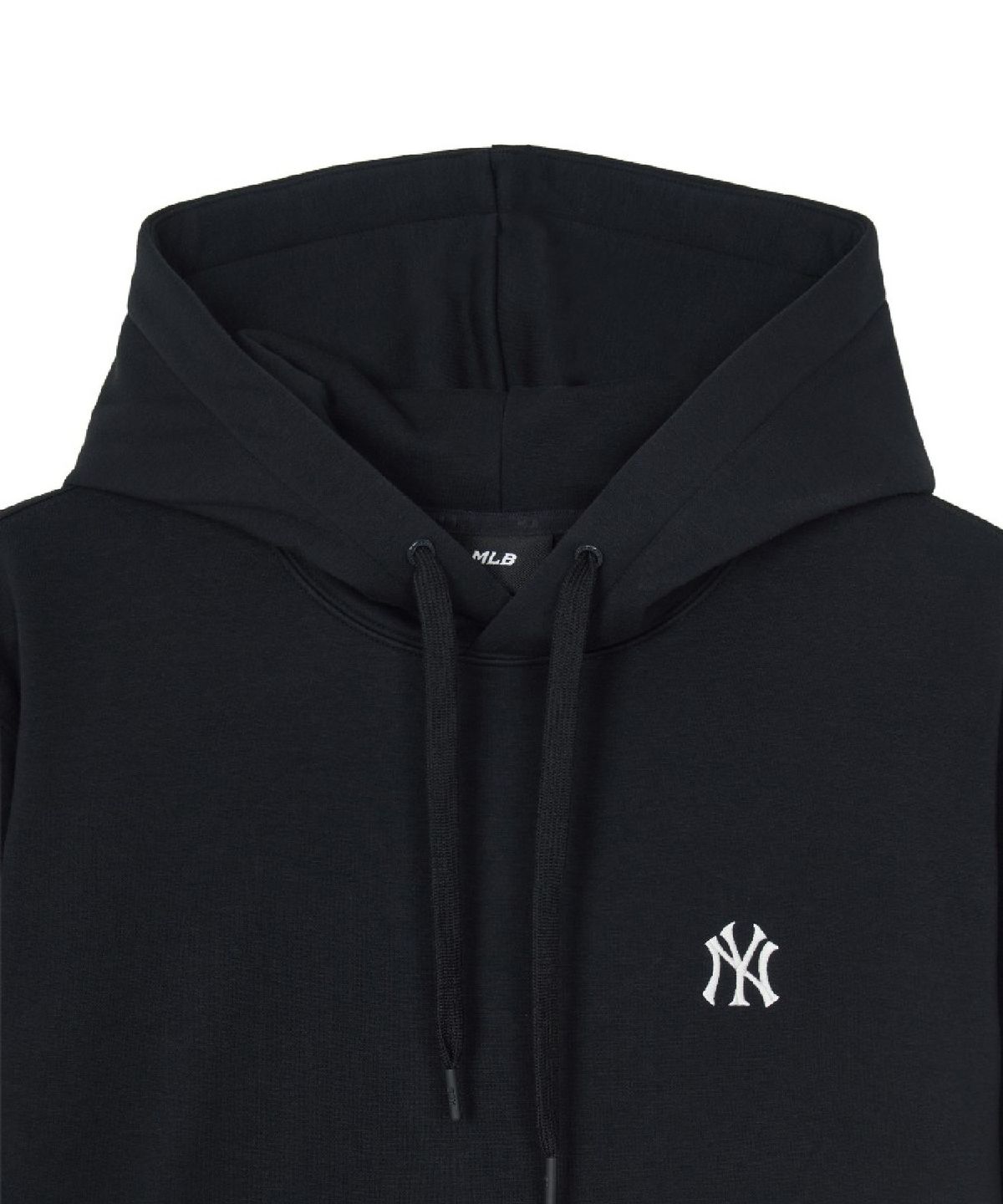 엠엘비(MLB) 베이직 스몰로고 기모 후드티 NY (Black)