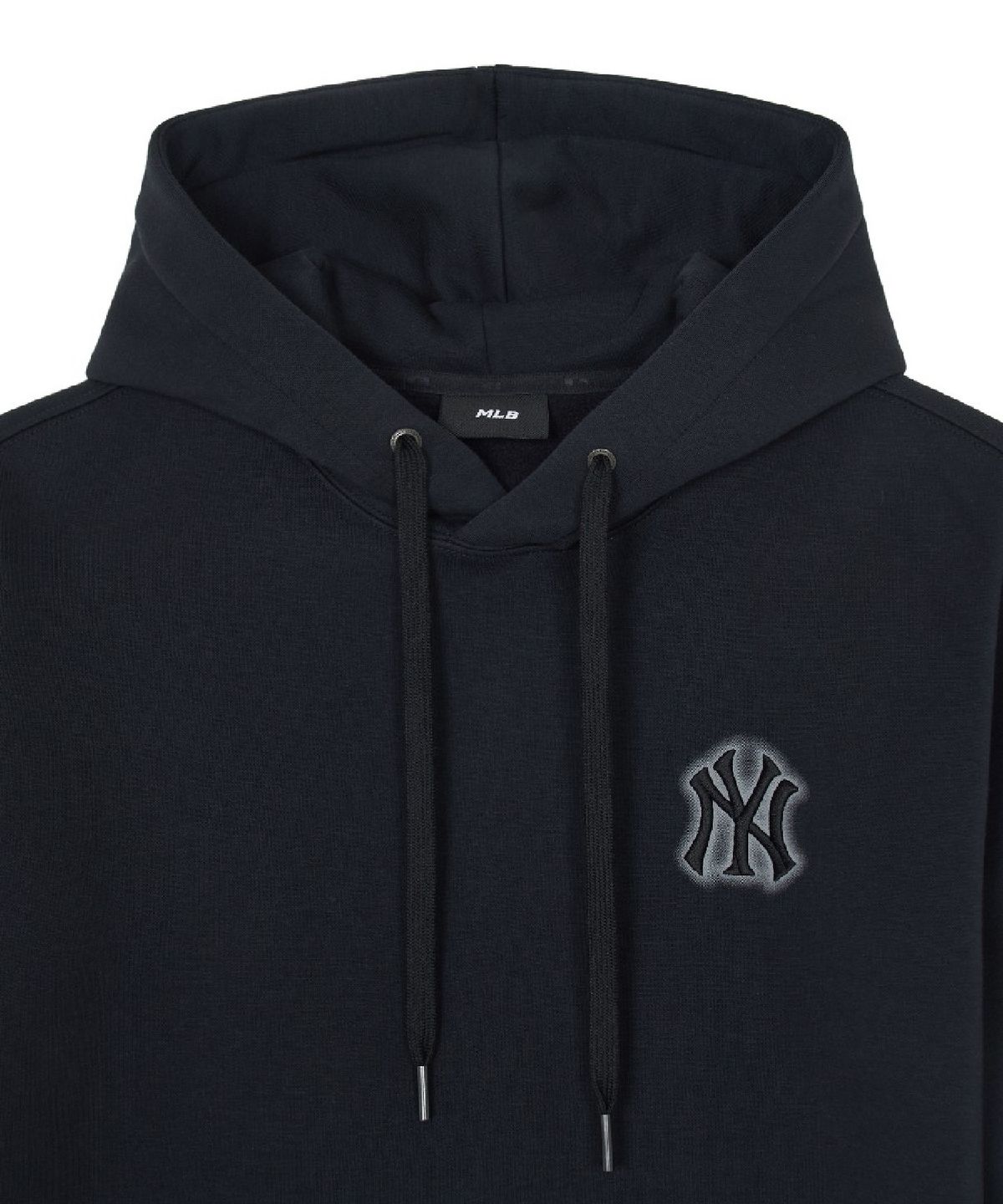 엠엘비(MLB) 베이직 스트릿 메가로고 기모 후드티 NY (Black)