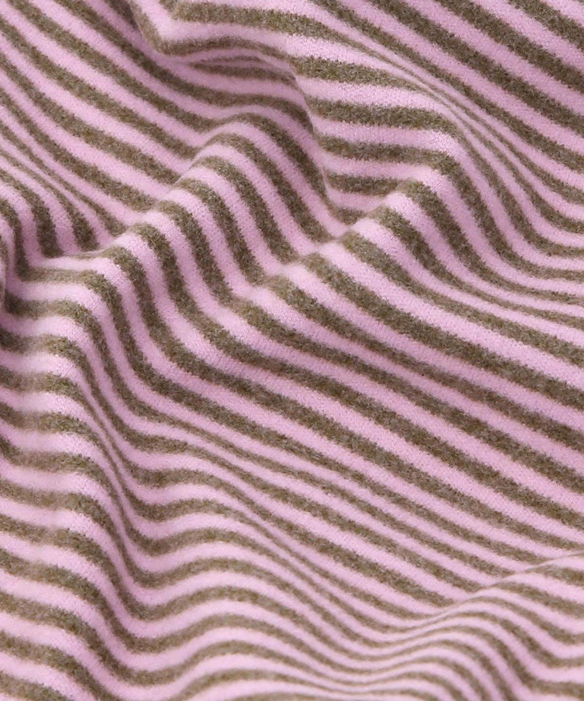 언더컨트롤(UNDERCONTROL) 플리스 겨울 스트라이프 투톤 니트 두겹 비니 TENCEL MIX LONG WINTER HAT / DUAL COLOR / PINK KHAKI
