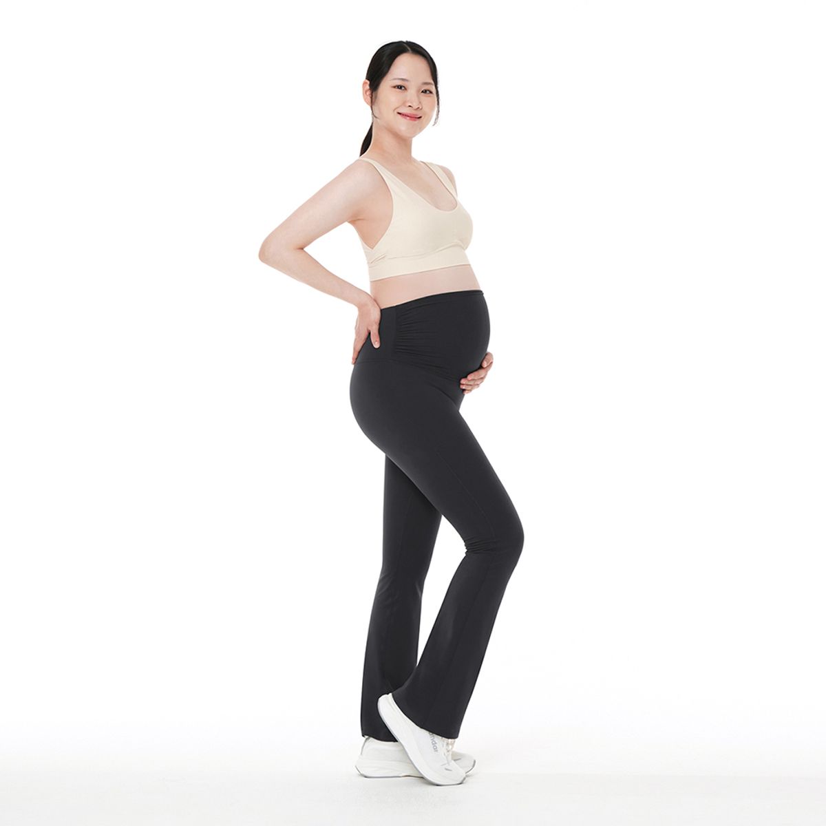 안다르(ANDAR) 릴레어 기모 임부 부츠컷 레깅스