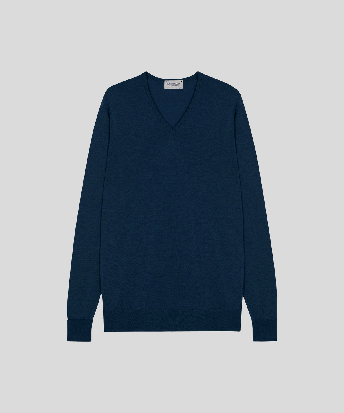 존 스메들리(JOHN SMEDLEY) BOBBY Extra Fine Merino Wool Easy Fit V-Neck Pullover Heritage 8 Colors