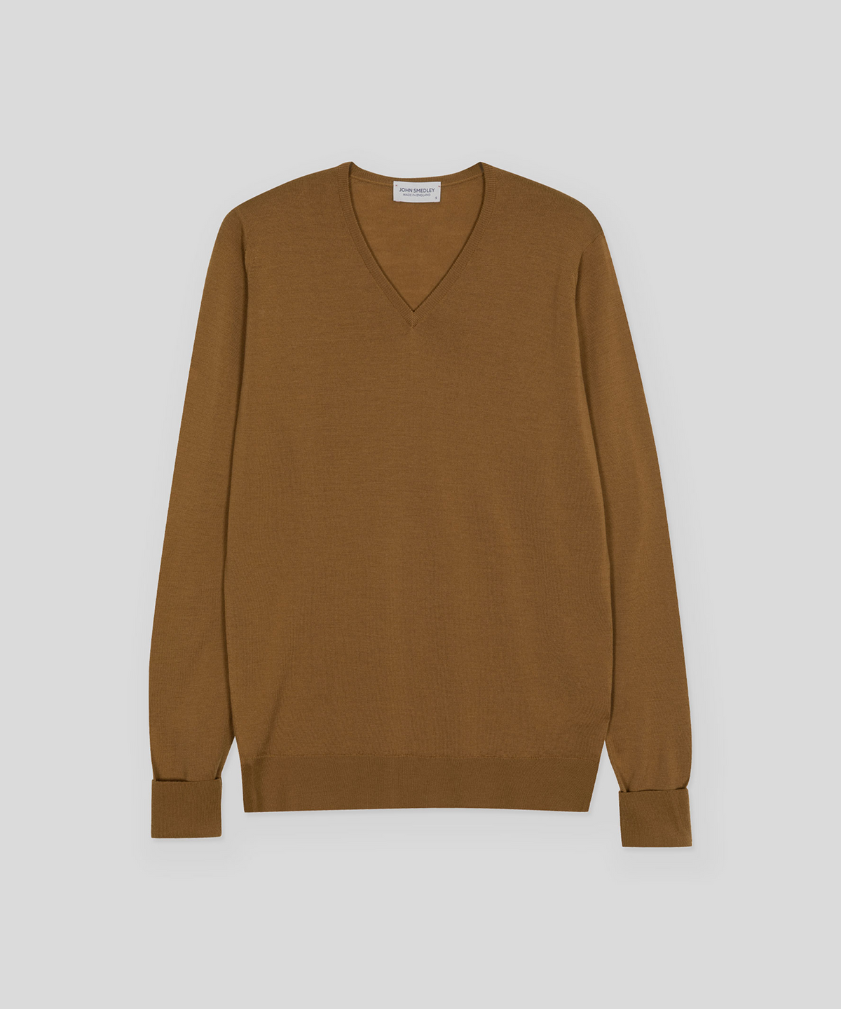 존 스메들리(JOHN SMEDLEY) BOBBY Extra Fine Merino Wool Easy Fit V-Neck Pullover Heritage 8 Colors