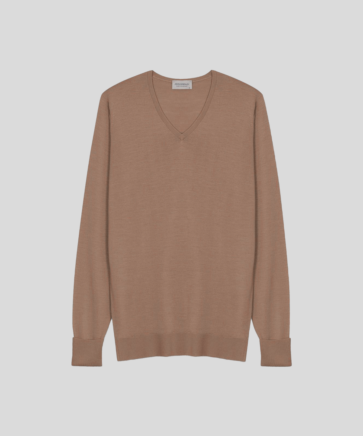 존 스메들리(JOHN SMEDLEY) BOBBY Extra Fine Merino Wool Easy Fit V-Neck Pullover Heritage 8 Colors