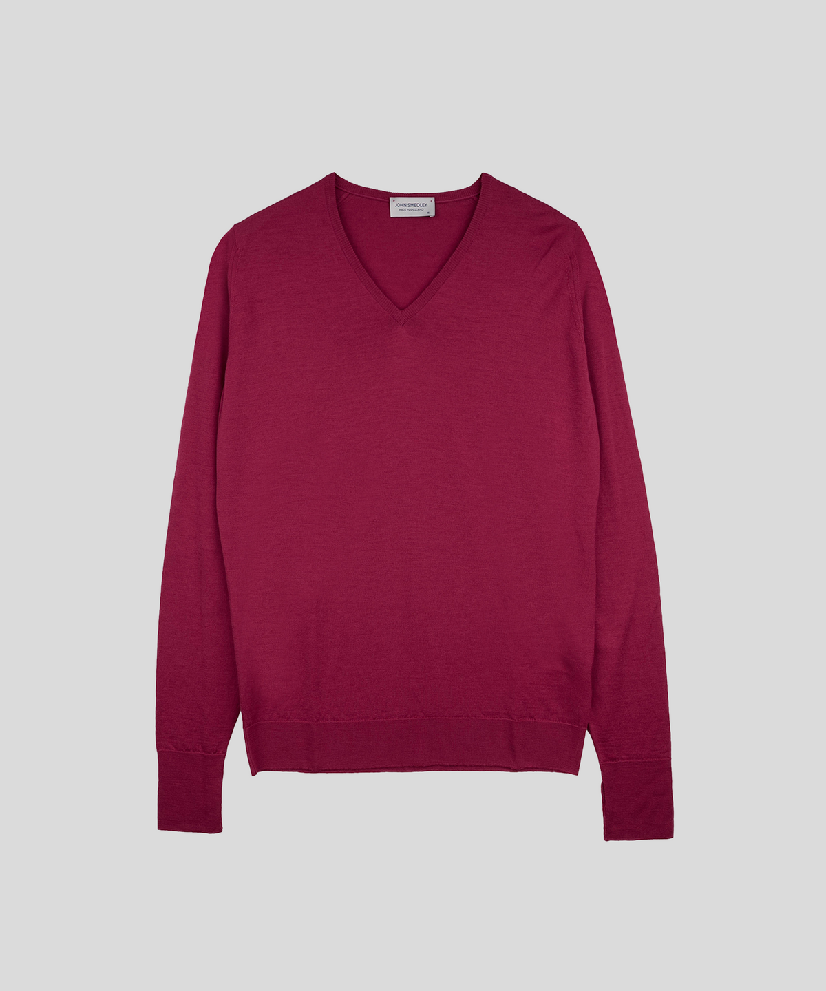 존 스메들리(JOHN SMEDLEY) BOBBY Extra Fine Merino Wool Easy Fit V-Neck Pullover Heritage 8 Colors