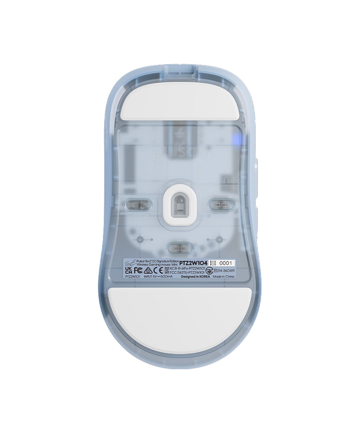 펄사(PULSAR) TenZ 텐즈 2.0 미스티 블루 무선 게이밍 마우스 미니 (PTZ2W104)