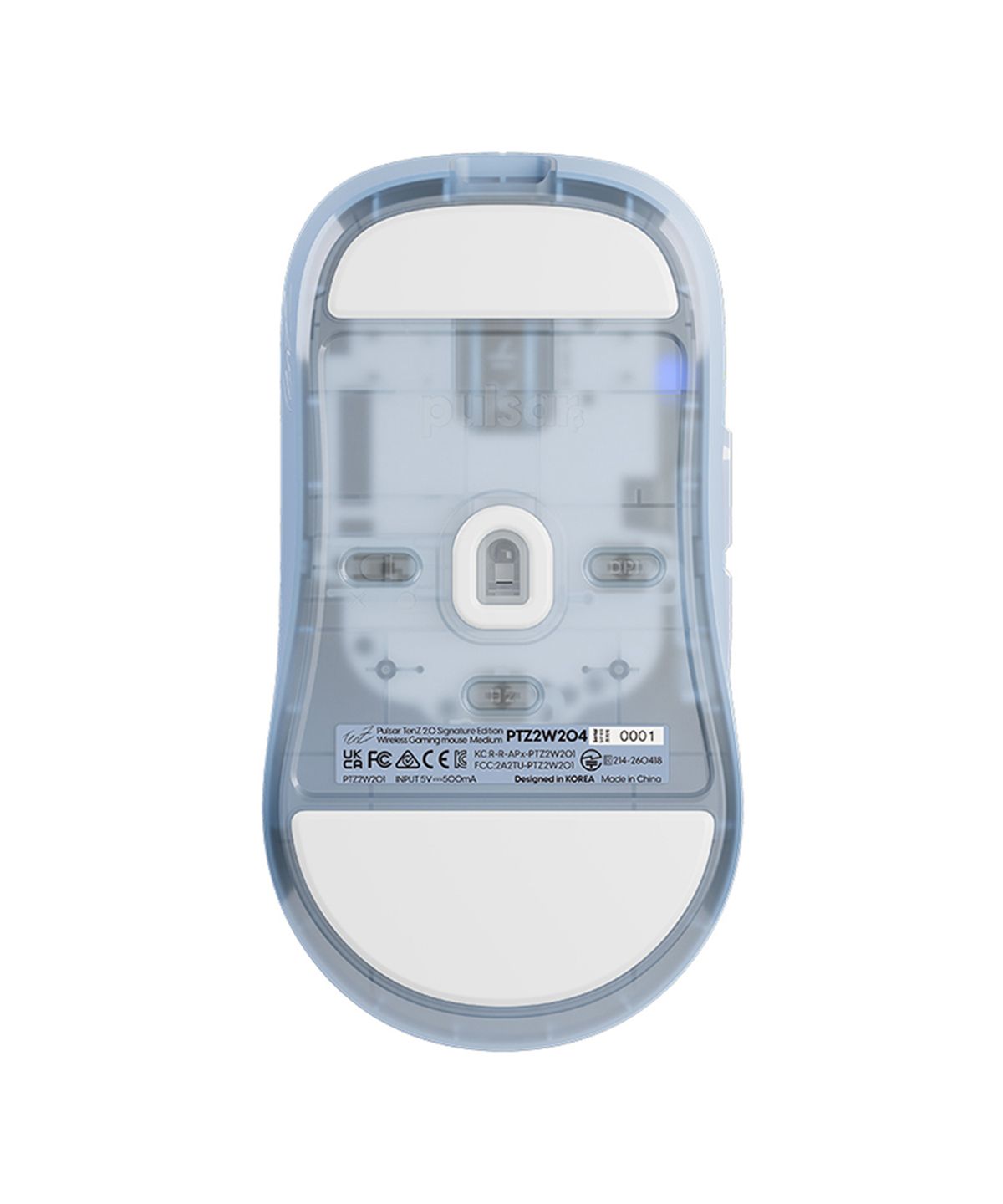 펄사(PULSAR) TenZ 텐즈 2.0 미스티 블루 무선 게이밍 마우스 미디움 (PTZ2W204)