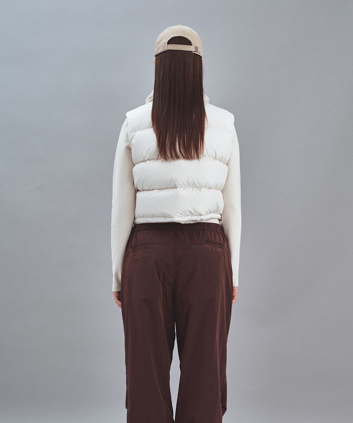레스트앤레크레이션(REST&RECREATION) COLLAR DOWN VEST - IVORY