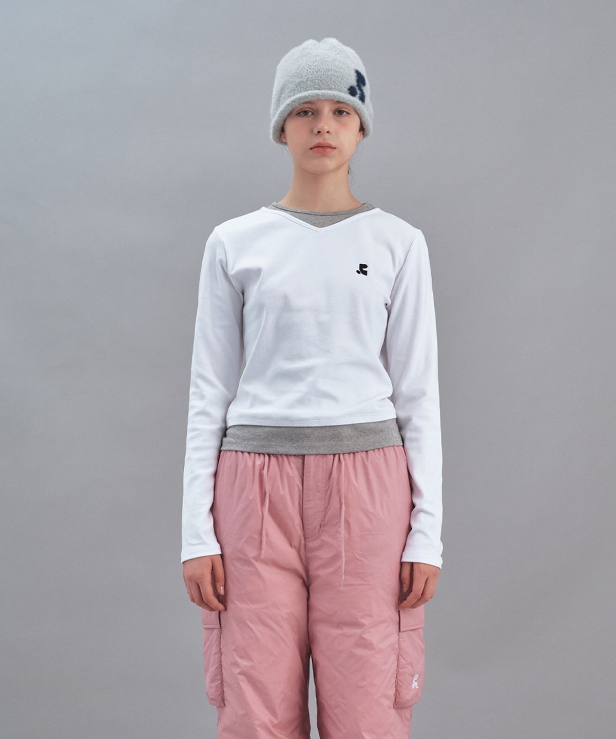 레스트앤레크레이션(REST&RECREATION) HAIRY KNIT BEANIE - GREY