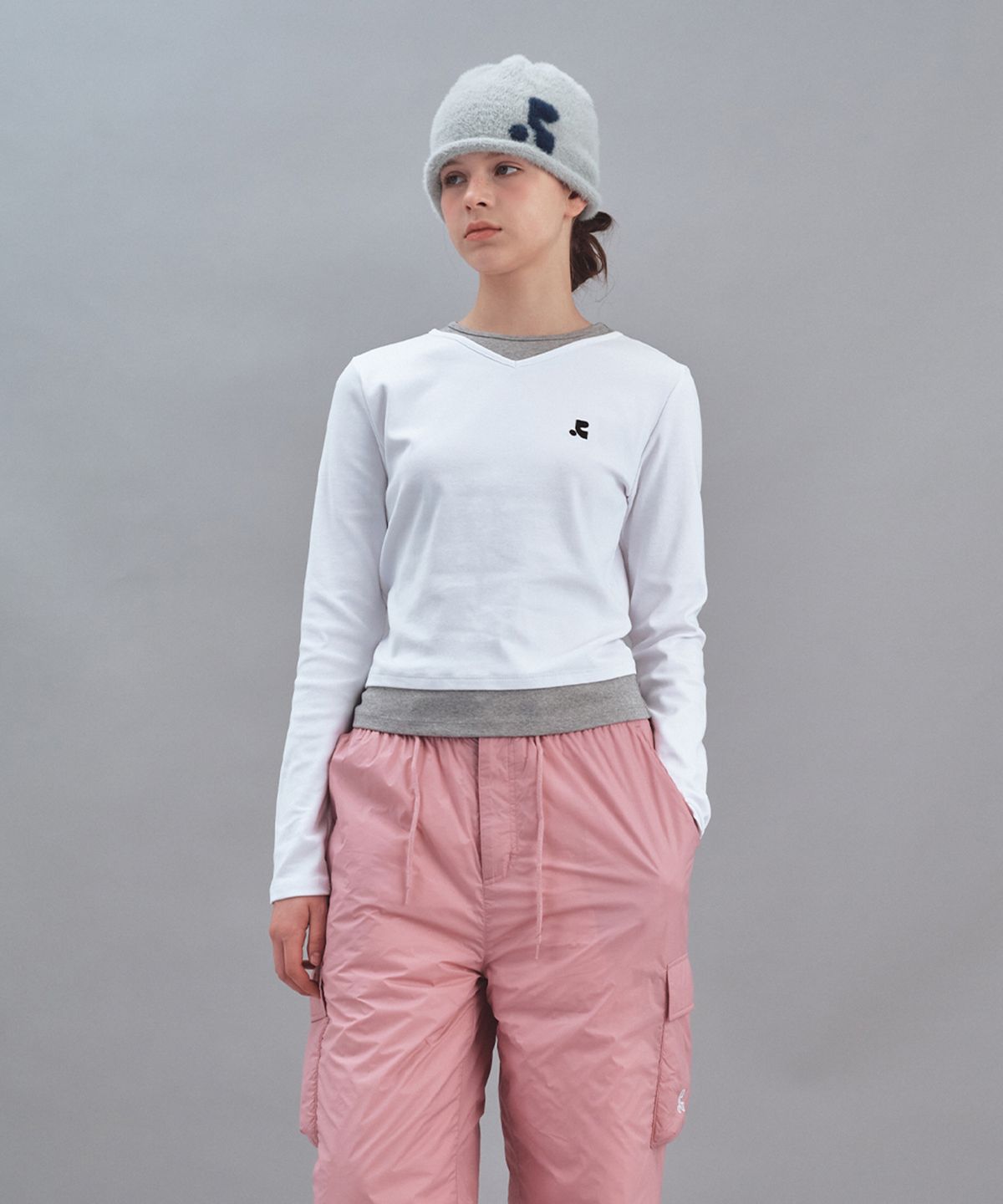 레스트앤레크레이션(REST&RECREATION) HAIRY KNIT BEANIE - GREY
