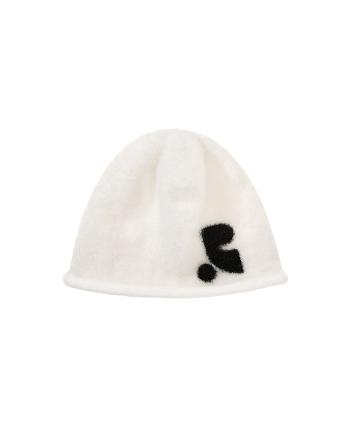 레스트앤레크레이션(REST&RECREATION) HAIRY KNIT BEANIE - WHITE