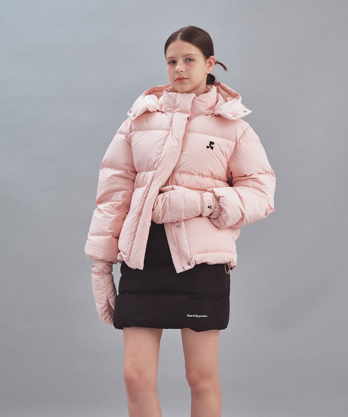 레스트앤레크레이션(REST&RECREATION) DOWN MITTEN GLOVES - PINK