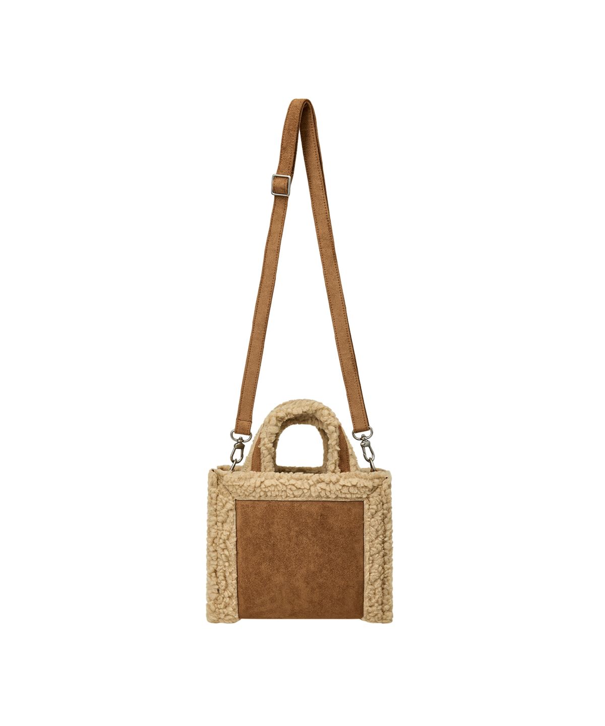 레스트앤레크레이션(REST&RECREATION) SUEDE LOGO MINI BAG - CAMEL