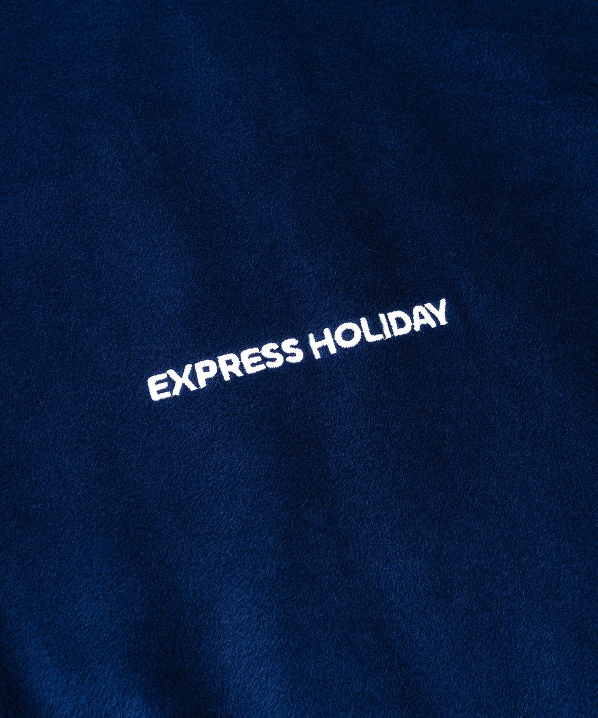 익스프레스홀리데이(EXPRESSHOLIDAY) 브러쉬드 코튼 쉘 하프집업_네이비