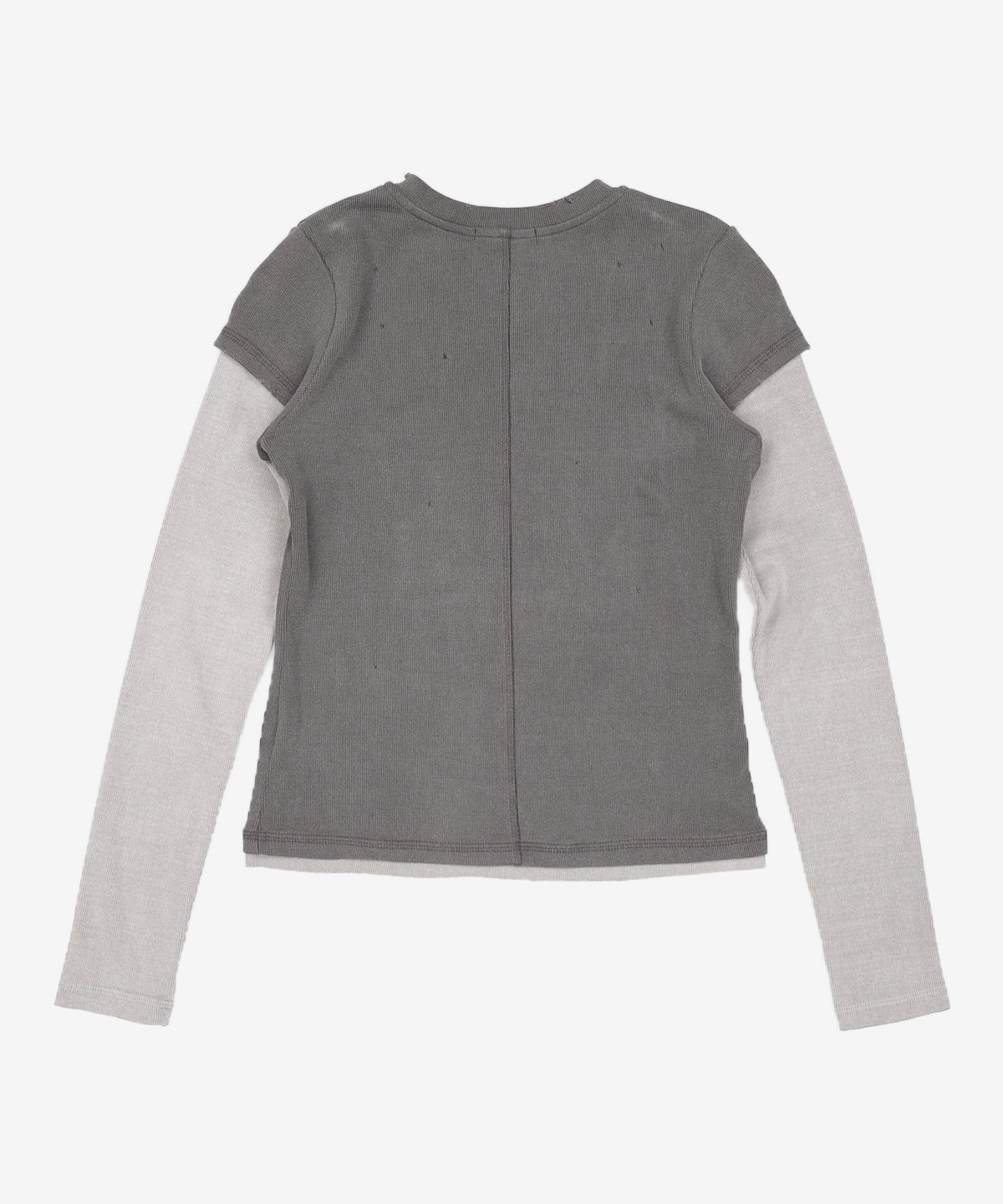 다이애그널(DIAGONAL) DOUBLE SLEEVE DAMAGE CARDIGAN XS