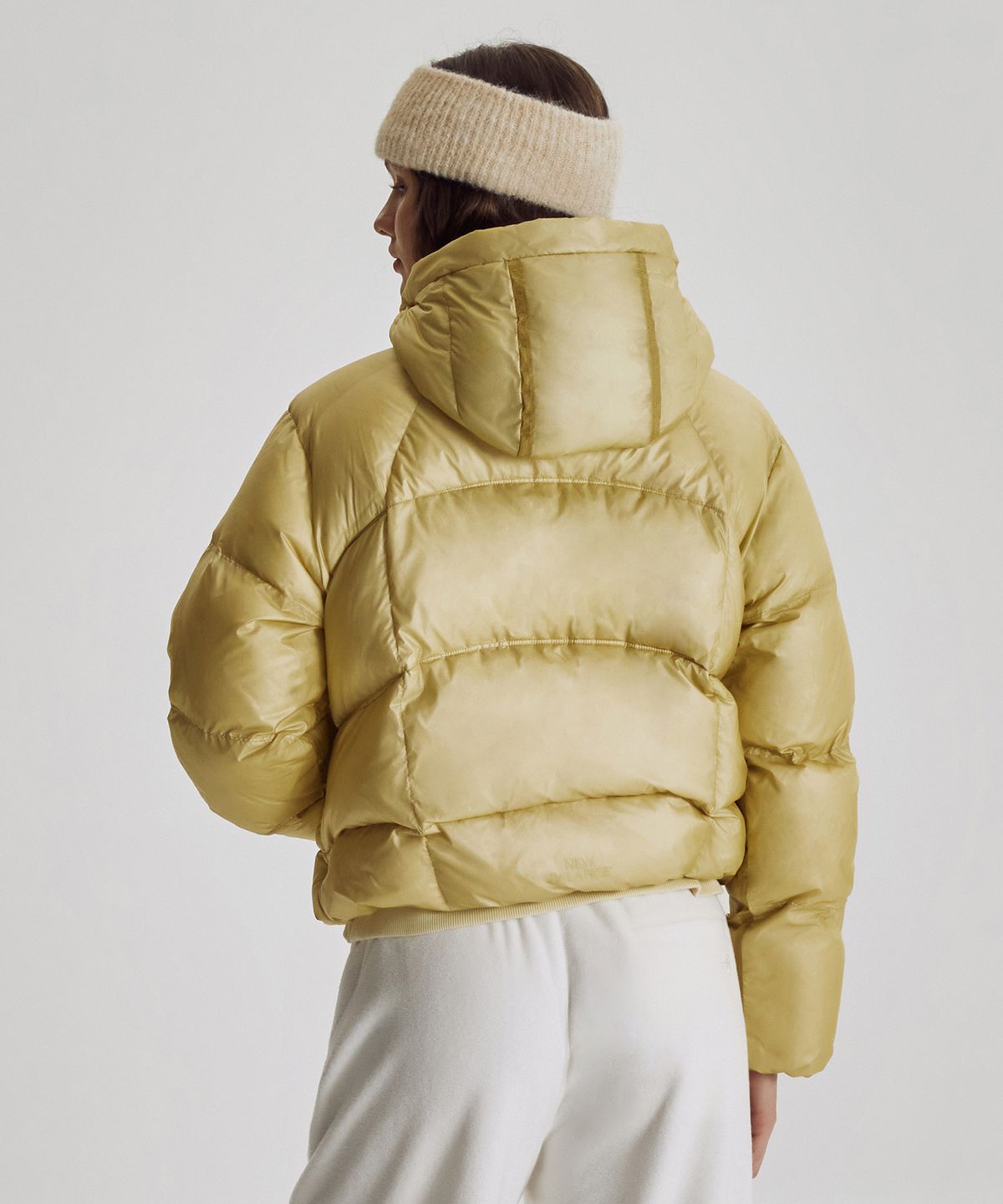 뉴발란스(NEW BALANCE) NBNPG4W012 / WOMEN 플라잉 77 후드형 헤비다운 (B/YELLOW)
