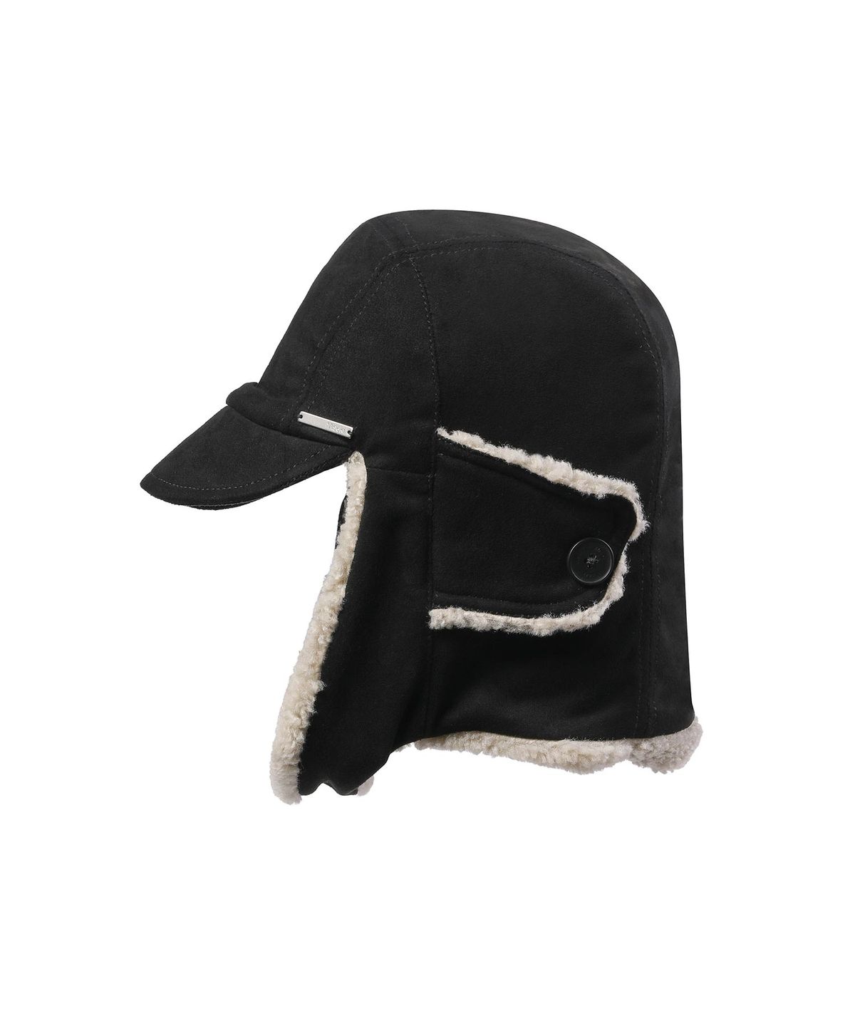 미세키서울(MISEKI SEOUL) Button trapper hat BLACK