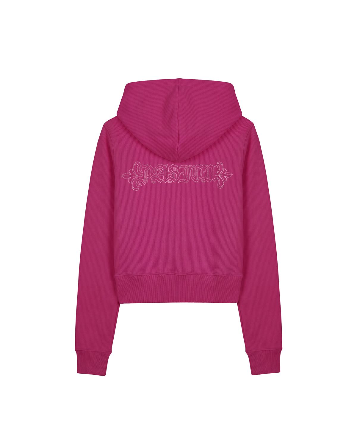 파시온(PASION) 엠블럼 글리터 후드집업_핑크 Emblem Glitter Hood Zip-Up_Pink