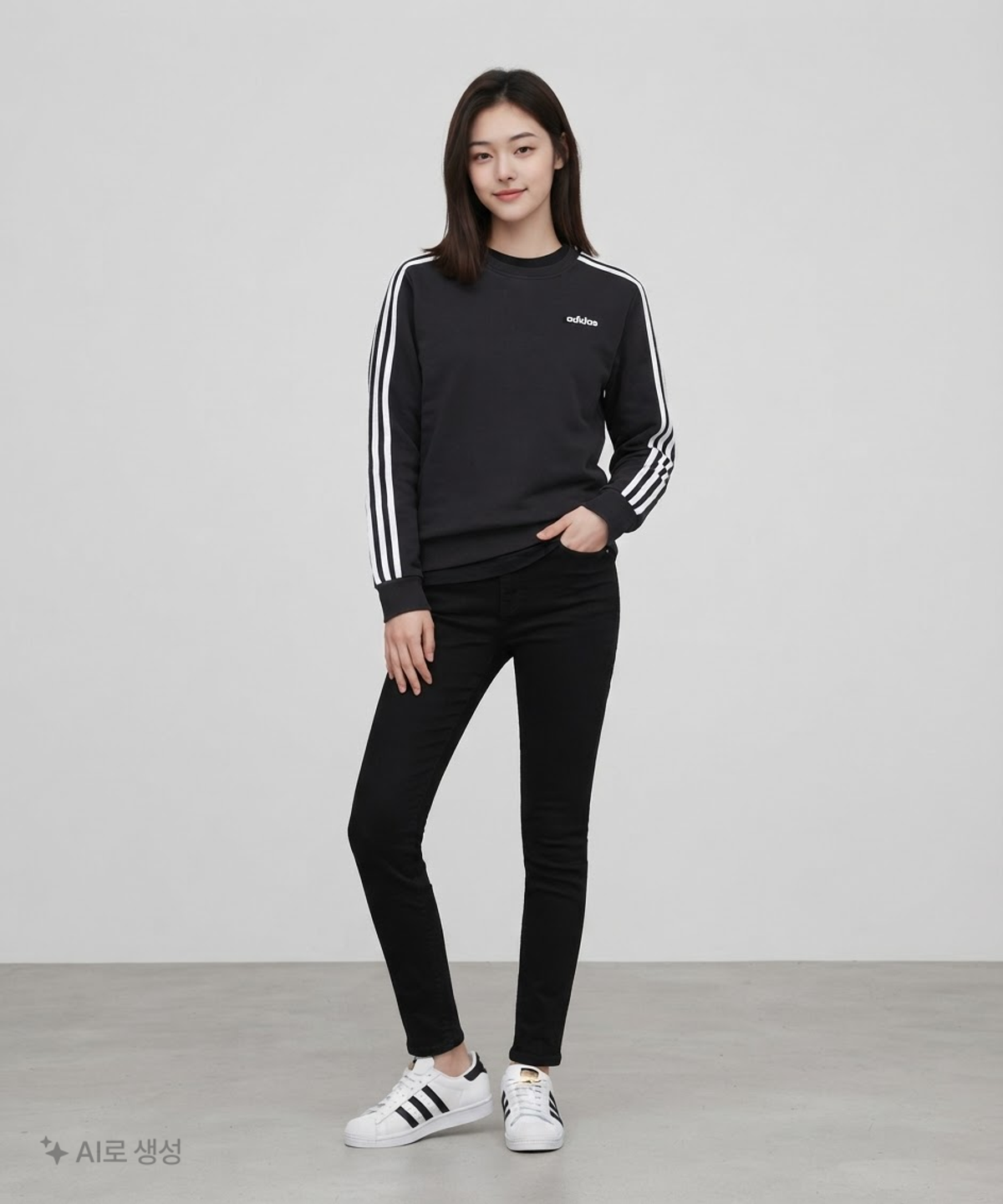 아디다스(ADIDAS) Essentials 3-Stripes Sweatshirt DT5072 L
