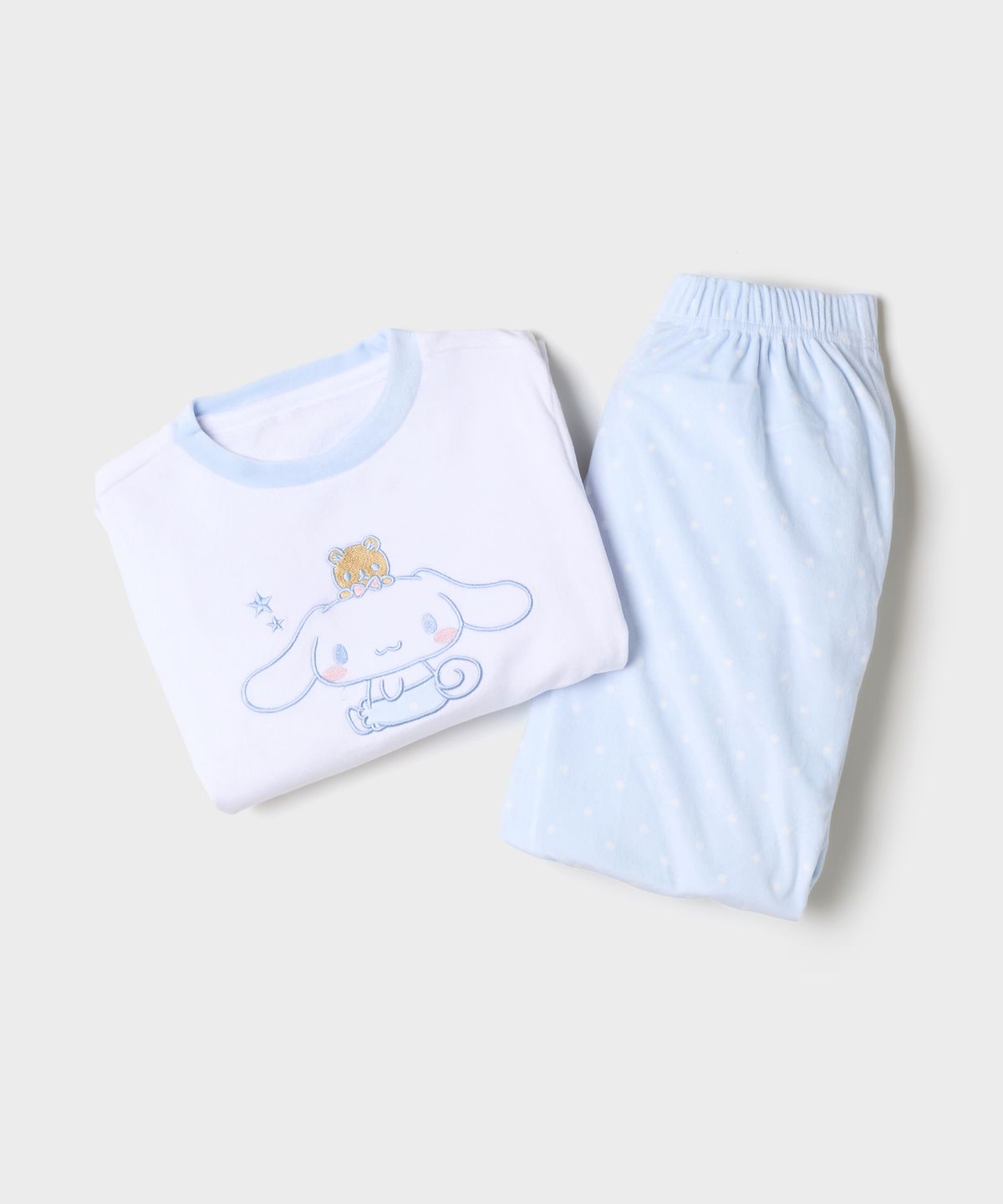 스파오 키즈(SPAO KIDS) [키즈] (산리오캐릭터즈) 라운드넥 파자마(Light Blue)_SPPPG4TKU1