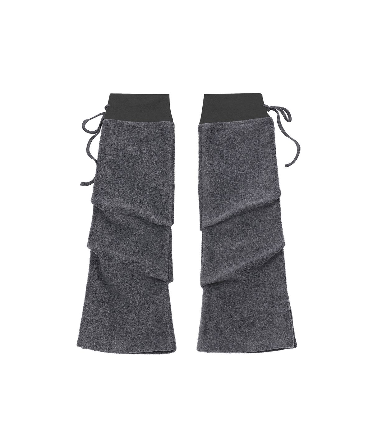 미세키서울(MISEKI SEOUL) Button fleece leg warmer CHARCOAL
