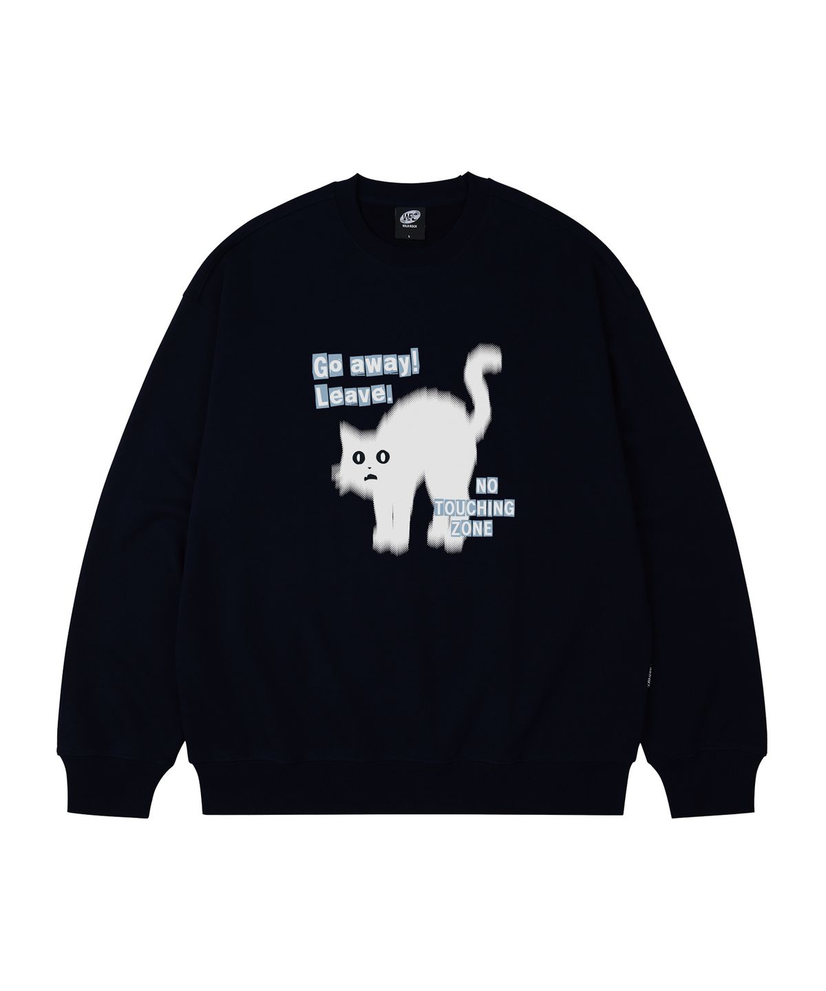 와일드락(WILDROCK) Go Away Cat 오버핏 맨투맨_9 COL