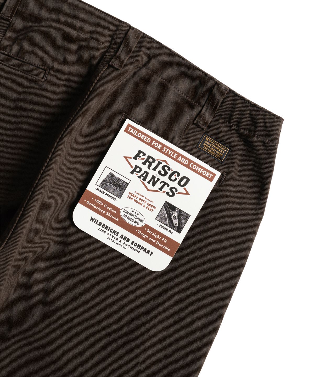 와일드 브릭스(WILD BRICKS) W26 FRISCO PANTS (dark brown)