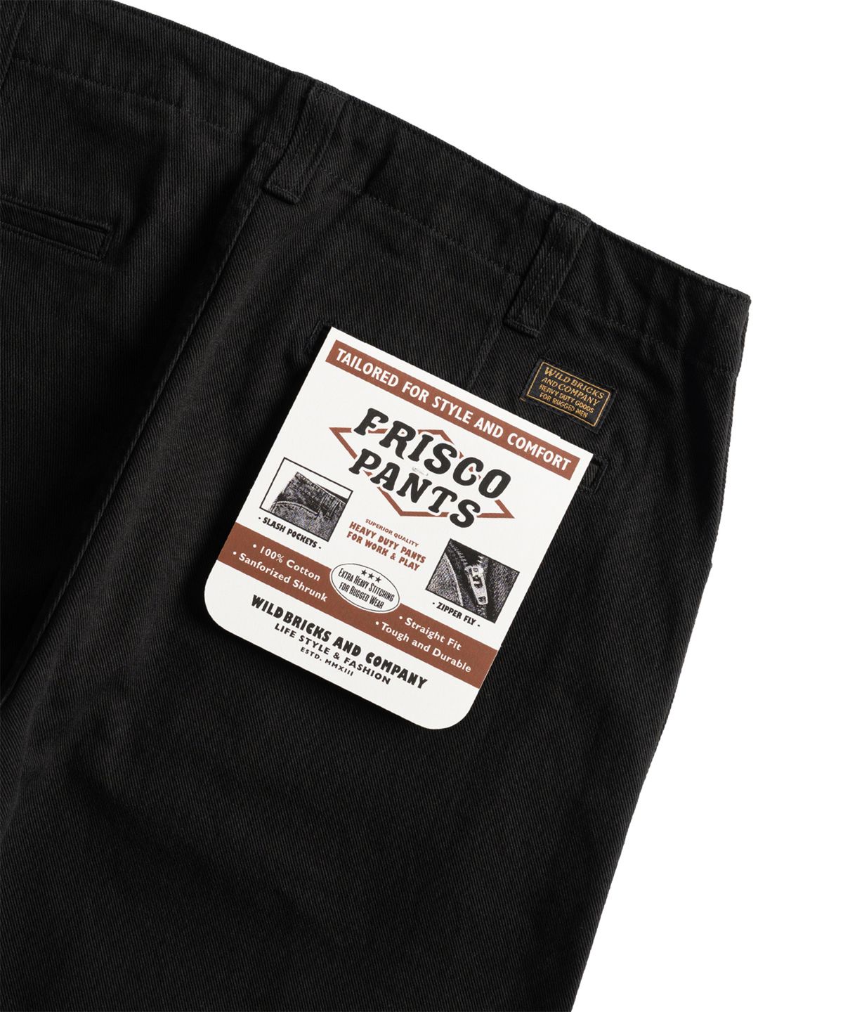 와일드 브릭스(WILD BRICKS) W26 FRISCO PANTS (black)